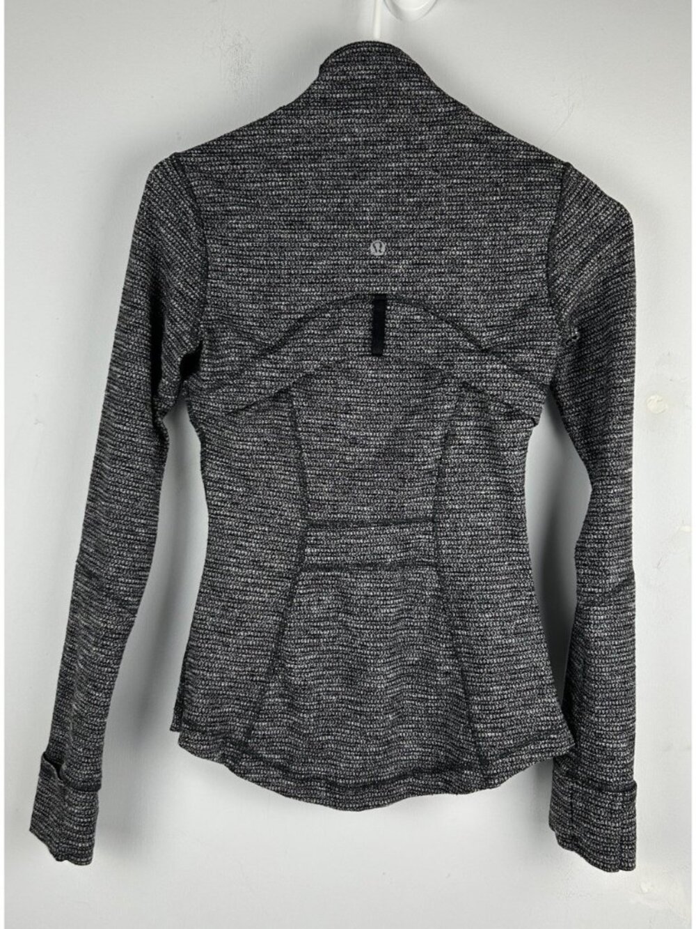 Lululemon Define Jacket Heathered Black White Full Zip Size 2 - Picture 4 of 9